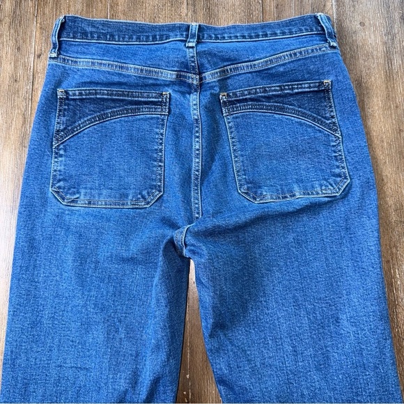 Gap 70s flare high rise jeans Blue 29 8 Tall Long - Picture 12 of 13